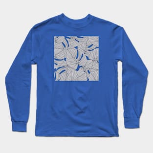 Leaves on blue Long Sleeve T-Shirt